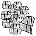 Zone Tech Set of 10 PosturePro Mesh Office Chair & Car Seat Lumbar Back Support