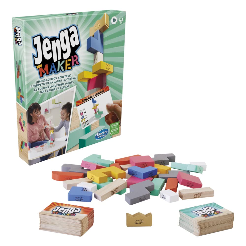 Hasbro Gaming Monopoly Jenga Maker, Spanish edition, Multi-coloured