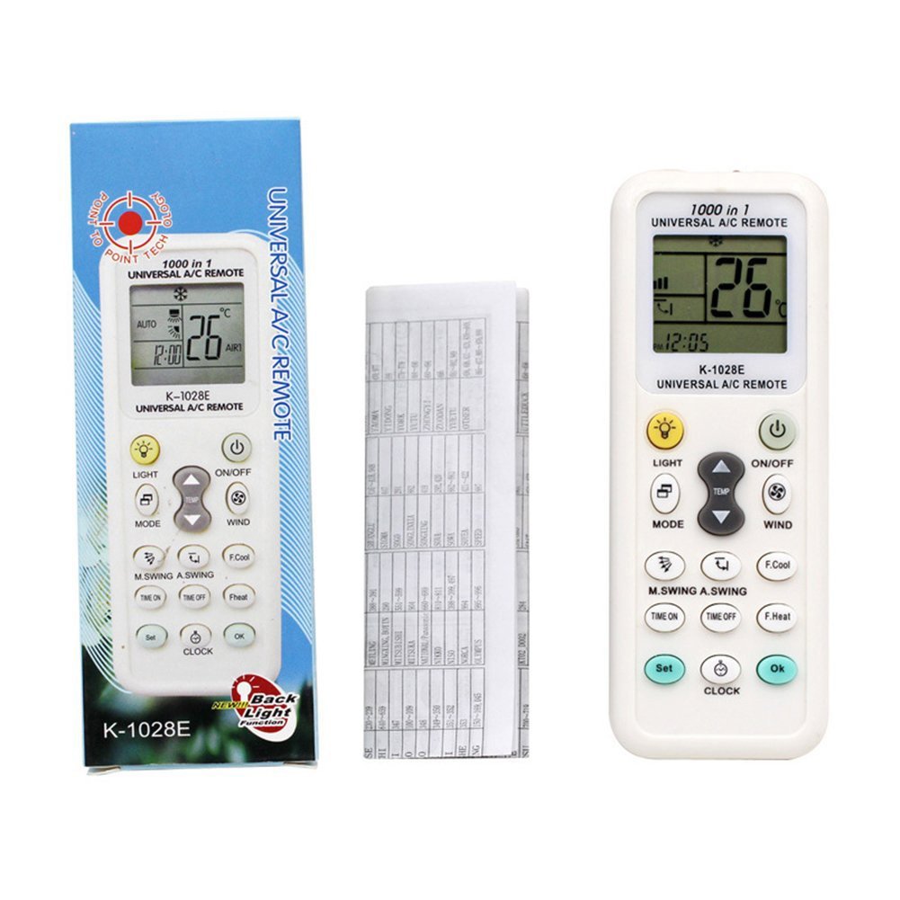 Coyaho Universal Air Conditioner Remote Control for Daikin, Hitachi, Mitsubishi, Carrier, Panasonic, LG, Sharp, Haier, Gree, Midea, Whirlpool, Bosch, Olympus, Toshiba, Samsung and 1000 more brands