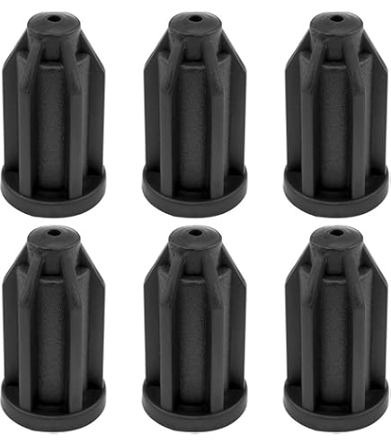 Oajen Caster Socket Inserts - 4-Pack, Fits 5/16" X 1-1/2" Stems, 7/16" OD Plastic, Made In Taiwan 3 thumbnail image