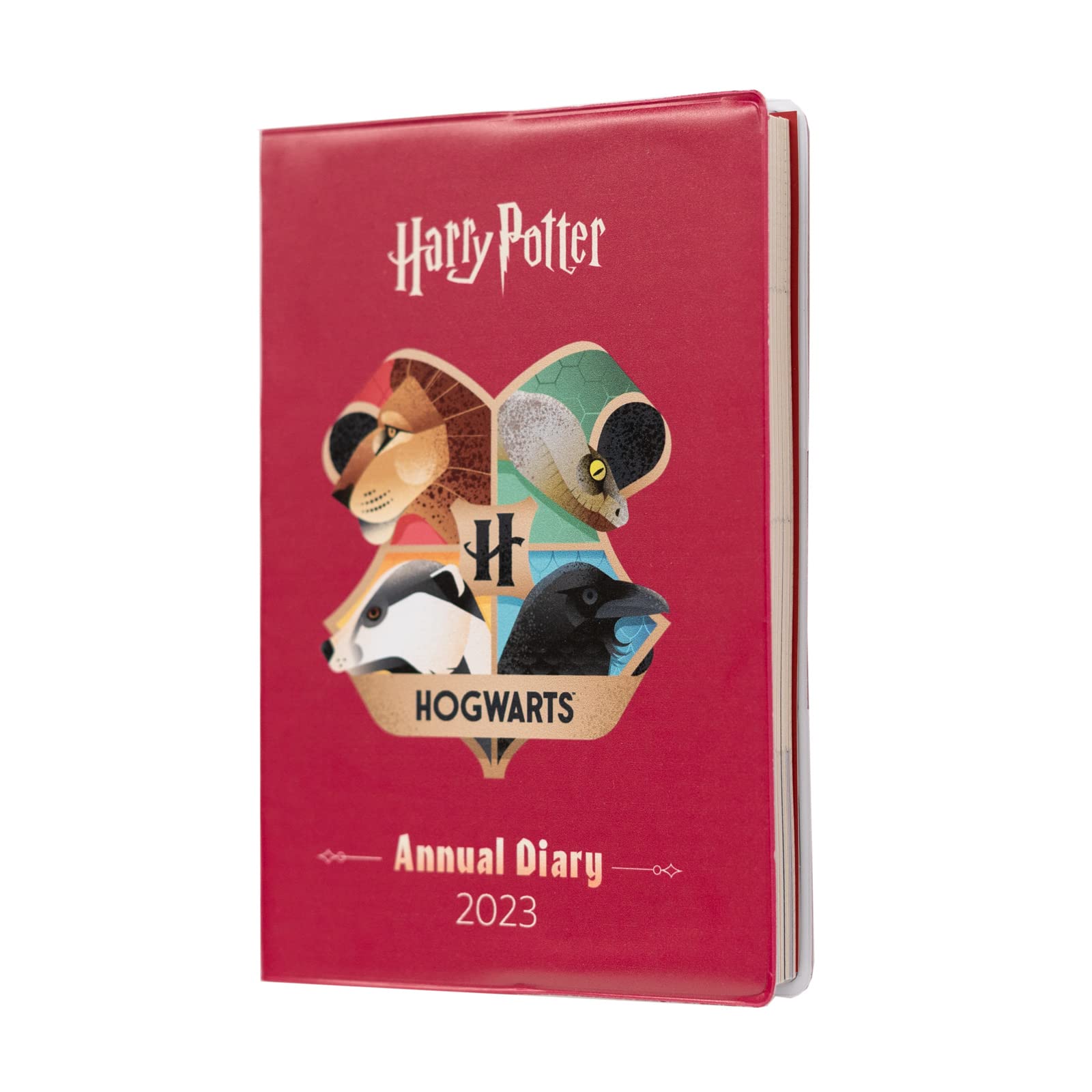 Grupo Erik Harry Potter A6 2023 Week To View Diary | December 2022 - December 2023 | 2023 Weekly Planner| A6 Planner With Stickers And Pocket | 2023 Diary | Harry Potter Gifts