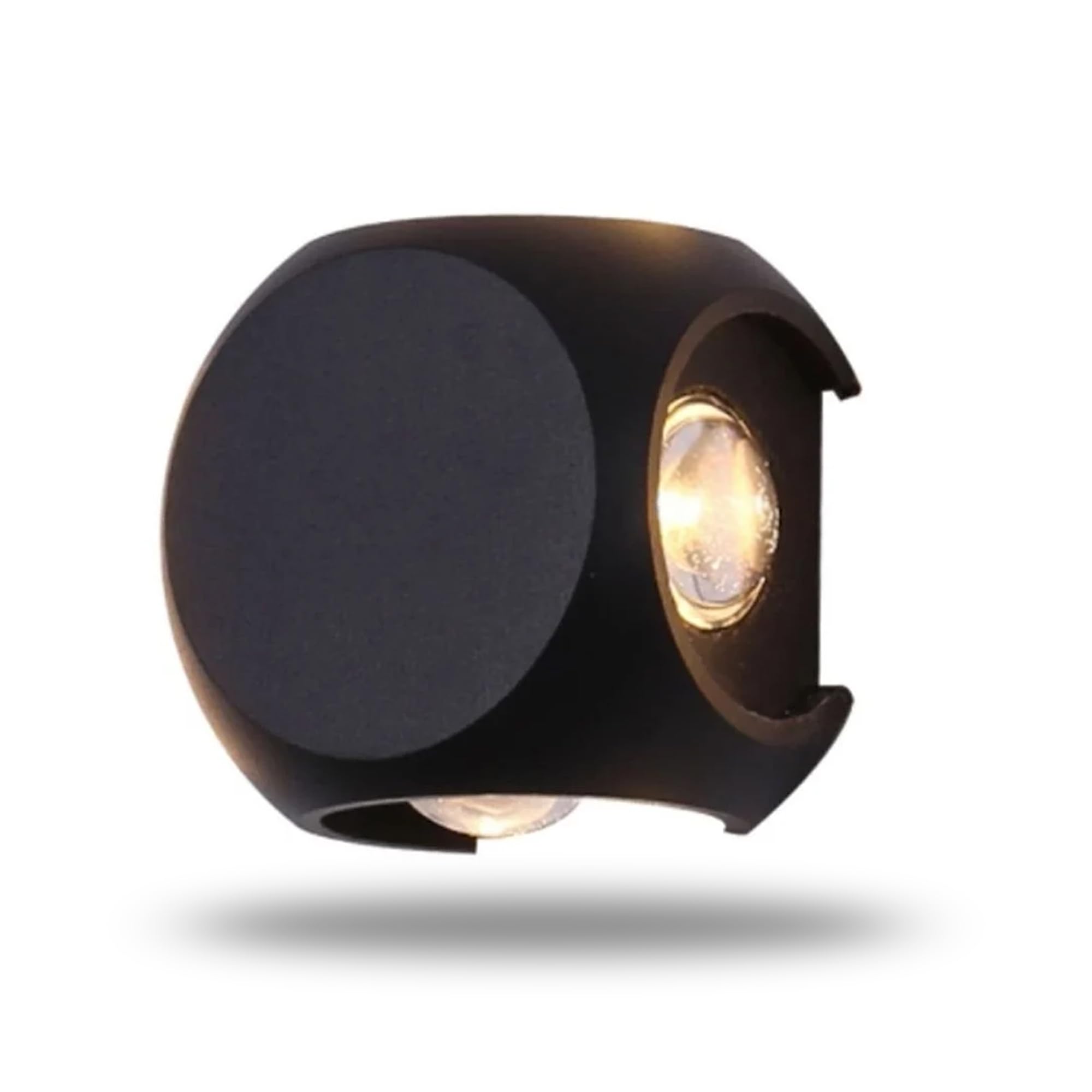 8W Outdoor-Indoor Wall Light Beam from Four Sided - Waterproof IP65 LED Wall Lighting - Modern Wall Lamp Adjustable Beam Warm White 3200K