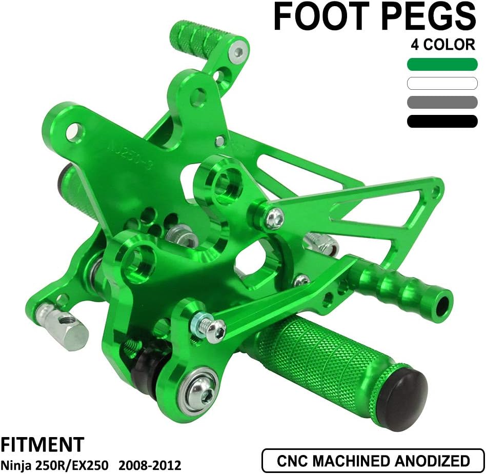 Best 20082012 Ninja 250R Rearsets Rear Sets Footpegs