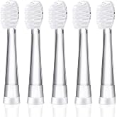 KOPBTBOY Kids Toothbrush Replacement Heads Compatible with Seago SG-513/SG-977/EK6, Compatible with Dada-Tech-BB1/977/K6,Compatible with Brush-Baby WildOnes/KIDZSONIC(18-36 Month)