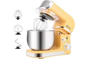 Kitchen in the box Stand Mixer,3.2Qt Small Electric Food Mixer,6 Speeds Portable Lightweight Kitchen Mixer for Daily Use with