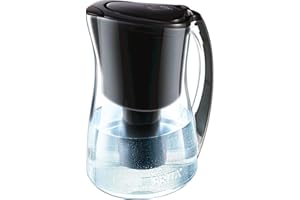 Brita 8 Cup Filter Pitcher, Reduces Chlorine taste and odour from Tap Water, Filters 151 Litres, Marina, Black
