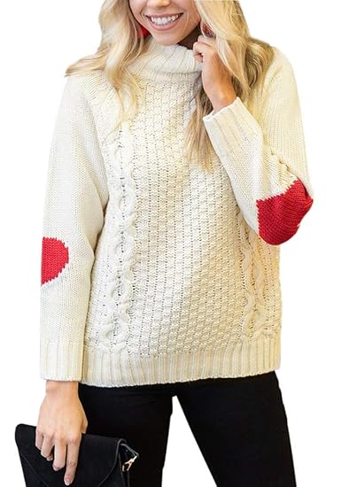 elbow patch jumper womens