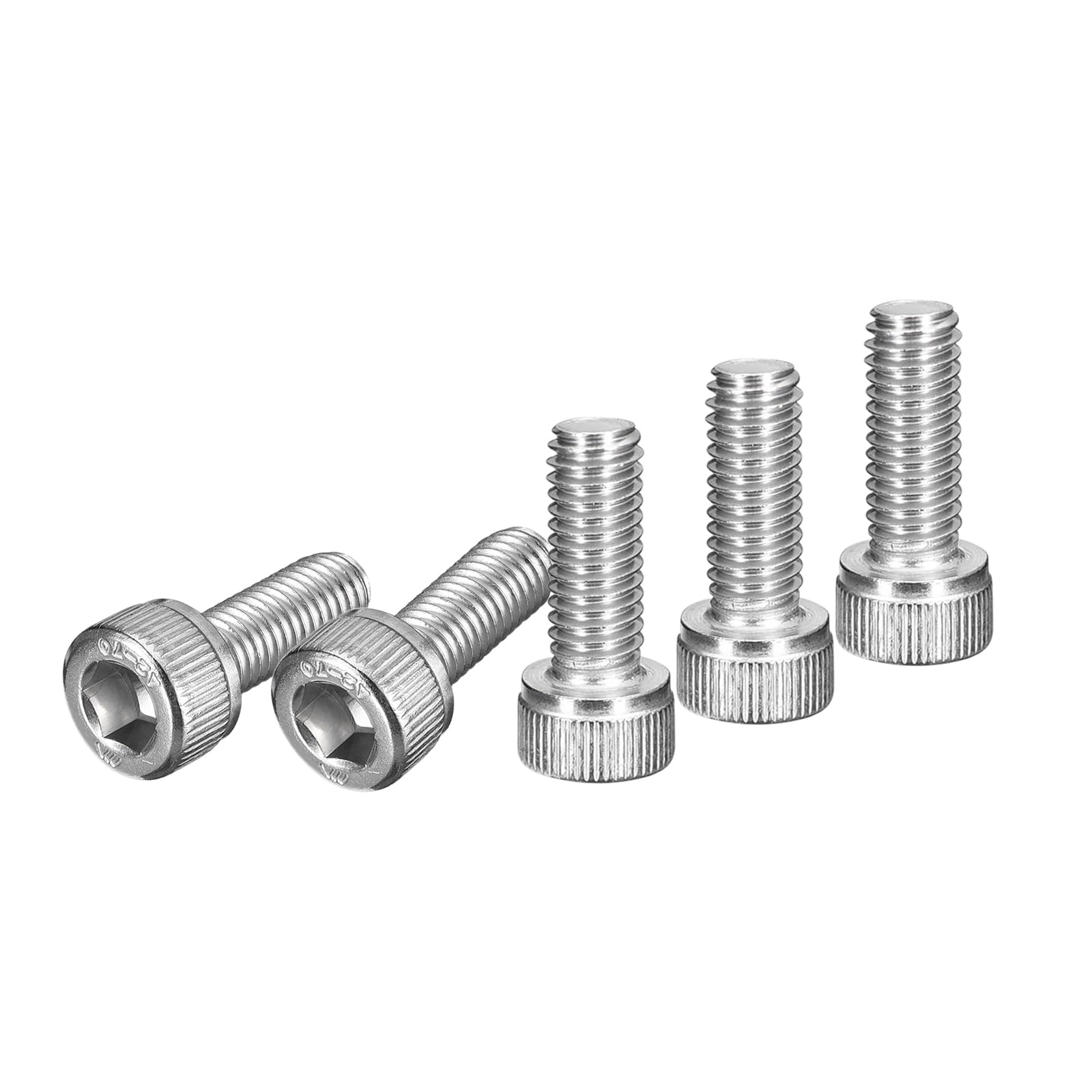 DTGN M6x16mm Socket Head Cap Screws Bolts, 40Pcs 304 Stainless Steel 18-8, Metric Machine Hex Socket Screw, Hex Drive, Bright Finish, UNC Coarse Thread Fully Threaded