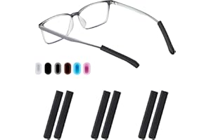 OMNFUL Glasses Ear Cushion, Non Slip Soft Silicone Eyeglass Ear Cushions, Anti-Slip Comfort Eyeglasses Temple Tips Sleeve Retainer