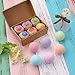 Sovyime 6pcs Bath Bombs Gift Set with Bath Bag,Dry Skin Moisturize,Perfect for Bubble & Spa Bath Relaxation,Organic Handmade Spa Bombs Kit,Idea for All Ages,wife, girlfriend, men, women