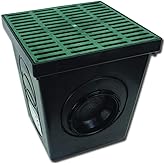 Polylok 12"x12" Square Catch Basin Kit (Green Grate)
