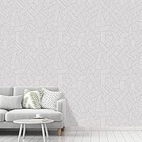Wall Mural Geometric Pattern Removable Self-Adhesive Wallpaper Wall Decoration for Bedroom Living Room - 66x96 inches