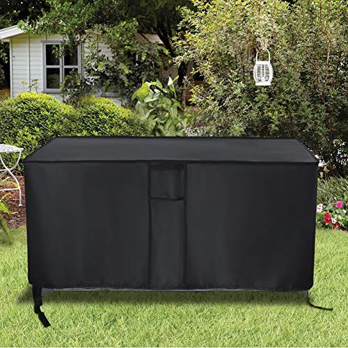 Aidetech Deck Box Cover Fit for Keter Kentwood 90 Gallon Resin Deck Box , Patio Cushions Storage