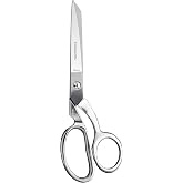 Fiskars 8" Bent Forged Stainless Steel Fabric &amp; Sewing Scissors | slide the Sewing Gauge (6 in.) to lock in measurements for accurate hems, seam allowances and
