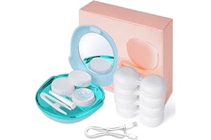 VORDRASSIL MV5 Ultrasonic Contact Lens Cleaner, Portable with USB Charger, Fit Disposable Soft, Colored & RGP OK Lenses (Blue)