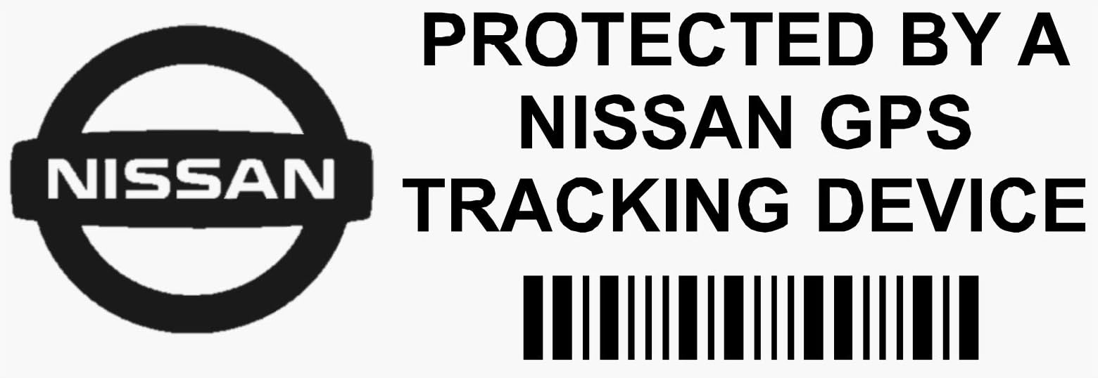 Platinum Place 5 x PPNISSANGPSBLK GPS BLACK Tracking Device Security WINDOW Stickers 87x30mm-Car,Van Alarm Tracker