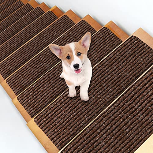 MATAHUM Stair Treads for Wooden Steps Indoor, NonSlip Carpet Stair