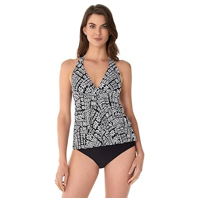 Caribbean Joe Women's Ruffle Layered Halter Tankini Oman Ubuy