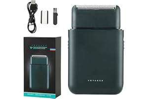 BEARDO DECOR Electric Razor for Men, Mini Electric Foil Shavers with Beard Trimmer, Wet Dry Cordless Shaver,Portable Men’s Travel Razor for Shaving Face，USB-C Rechargeable - Green