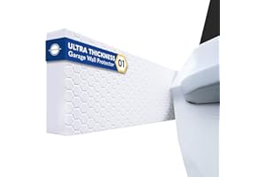 Garage Planet WP01 Garage Wall Protector Car Door Protector, Tool-Free, Designed in Australia (White, 2 Pack)