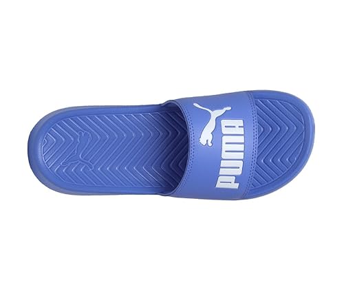 puma blue slide flip flop