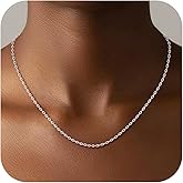 Goldegg 925 Sterling Silver Chain for Women-Diamond Cut 1.1mm Cable Chain Lobster Claw Clasp Silver Jewelry Gifts for Women Mom Girlfriend