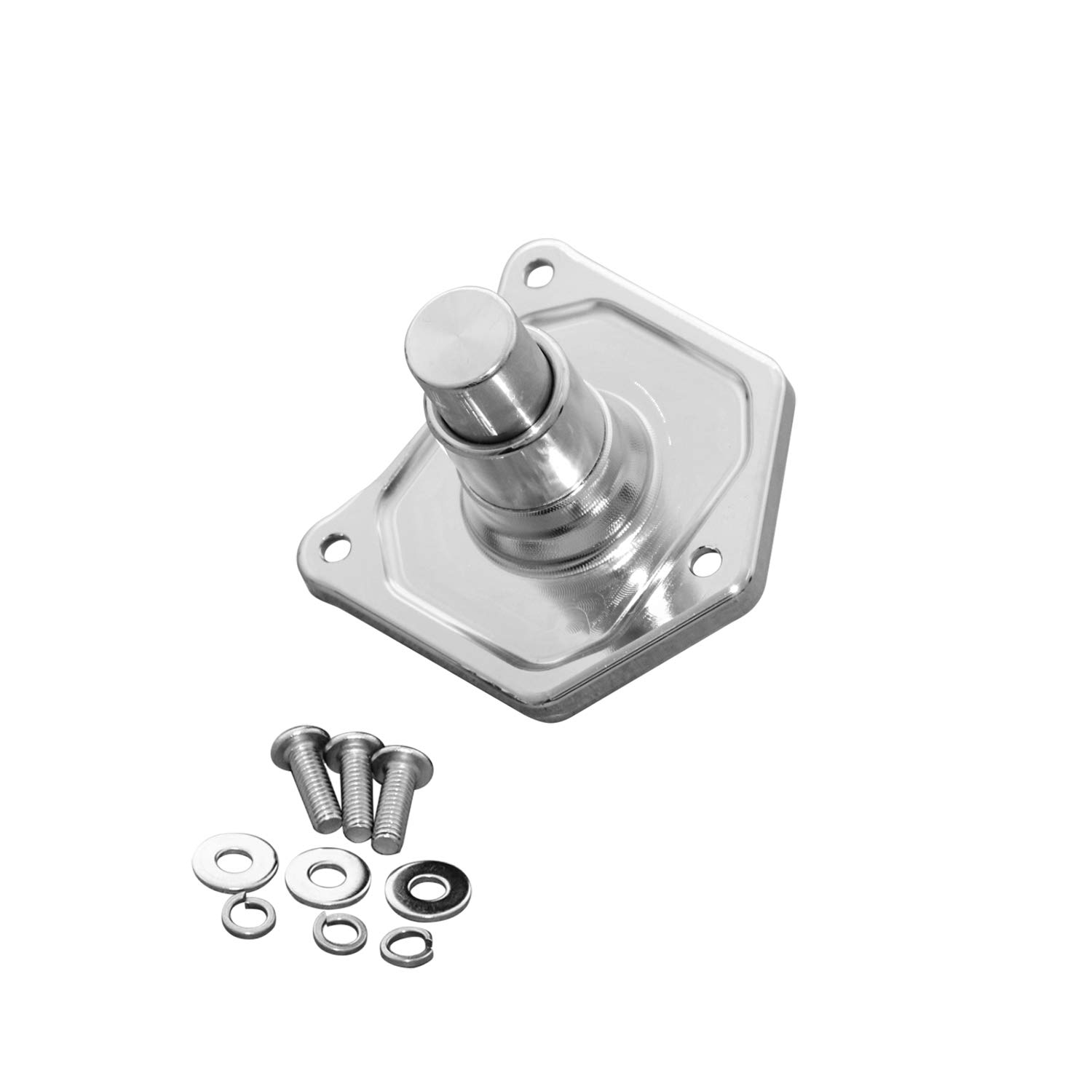 Senkauto Chrome Solenoid Cover Starter Push Button for Harley Harley Dyna Sportster softail 1991