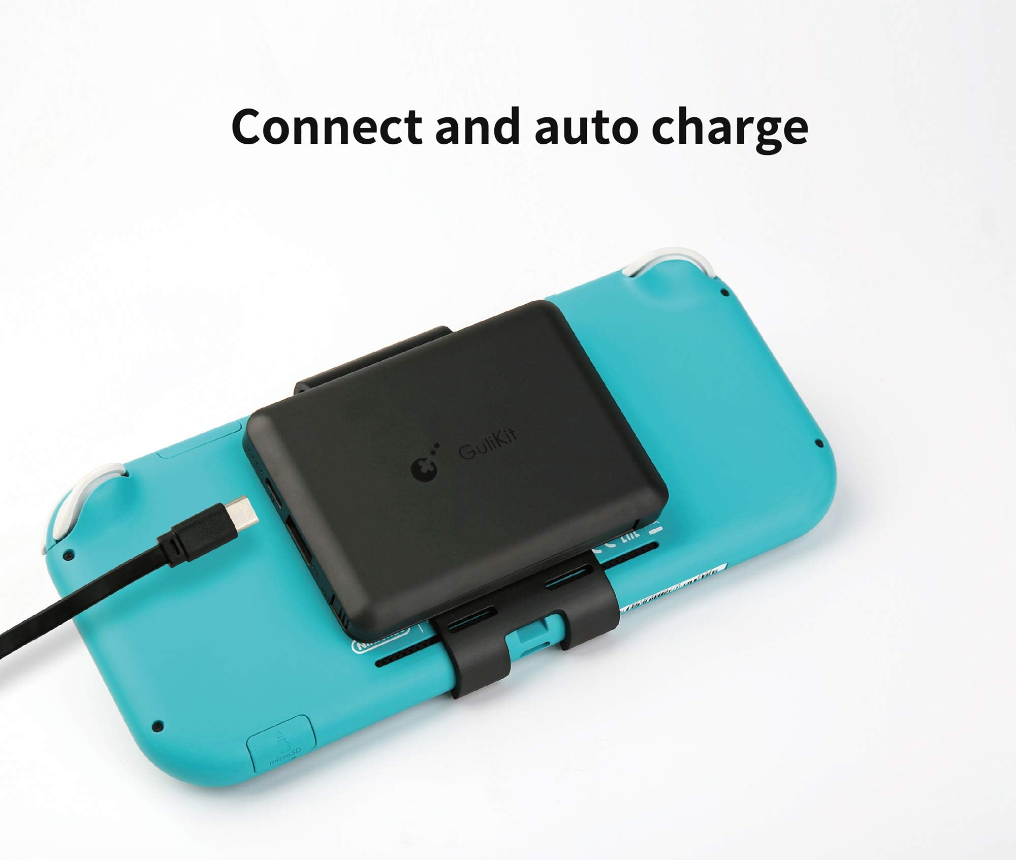 TIANG Extended 5000mAh Rechargeable Portable Battery Charger, Compact Travel Backup Power Pack for Nintendo Switch Lite