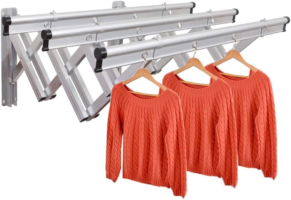TELLMNZ Airer Wall Mounted Drying Rack, Folding Extendable