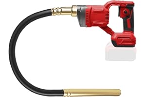 FormiPow Cordless Concrete Vibrating Tool for Milwaukee M18 Battery, 600W Brushless Concrete Vibrator with 6000 RPM, 3.6ft Flexible Shaft, Handheld Bubble Remover for Concrete Projects (No Battery)