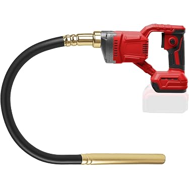 Cordless Concrete Vibrator Tool For Milwaukee M18 Battery – 600W Brushless Motor, 6000 RPM, 3.6ft Flexible Shaft (Battery Not Included)
