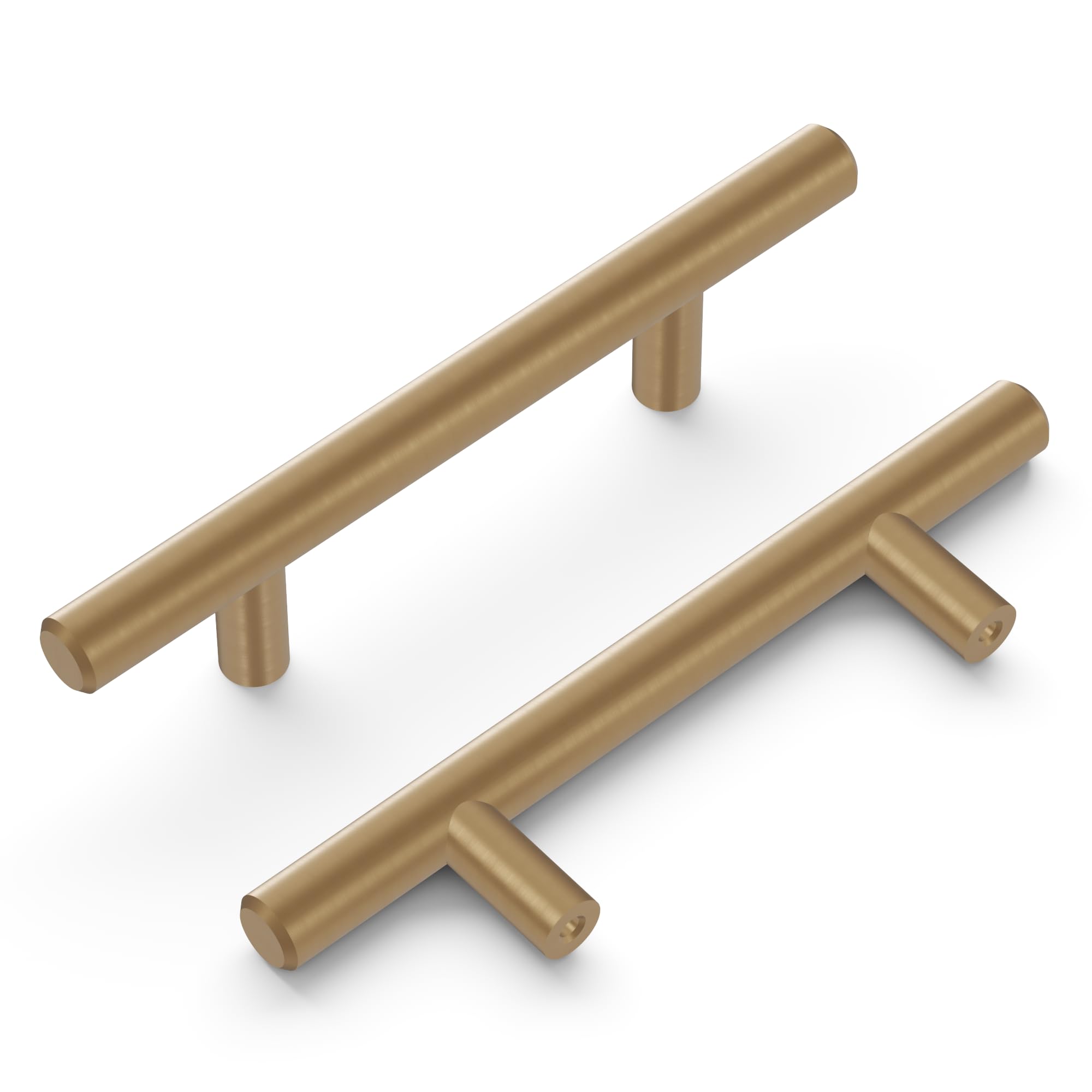 Photo 1 of Hickory Hardware Bar Pulls Collection Pull 3 Inch Center to Center Champagne Bronze Finish (1 pc)