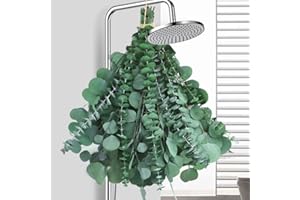 DTXMOH 14 Stems Dried Eucalyptus for Shower Hanging, 17'' Preserved Real Fresh Eucalyptus Leaves, Shower Plant, Home Decor and DIY Crafts