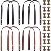 CALFOVERA 8PCS 23.62 Inch Quilted Handbag Top Handle Replacement PU Leather Purse Belt Band Mount Strap