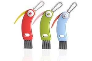 ELESDA 3 in 1 Cup Lid Gap Cleaning Brush Set, 3PCS Multifunctional Bottle Cleaner Bottle Cleaning Brush for Bottle Gaps Home Kitchen Cleaning Tools