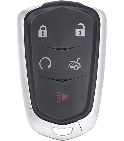 Beefunny Replacement Key Fob Shell For Cadillac STS 2005-2007 - 4+1 Button Remote Start Case Housing