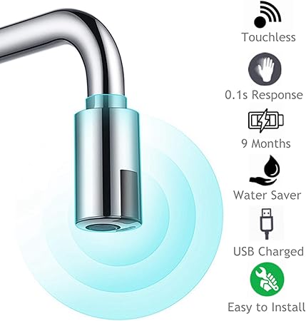 Touchless Automatic Faucet Motion Sensor Adapter Tap Autowater For