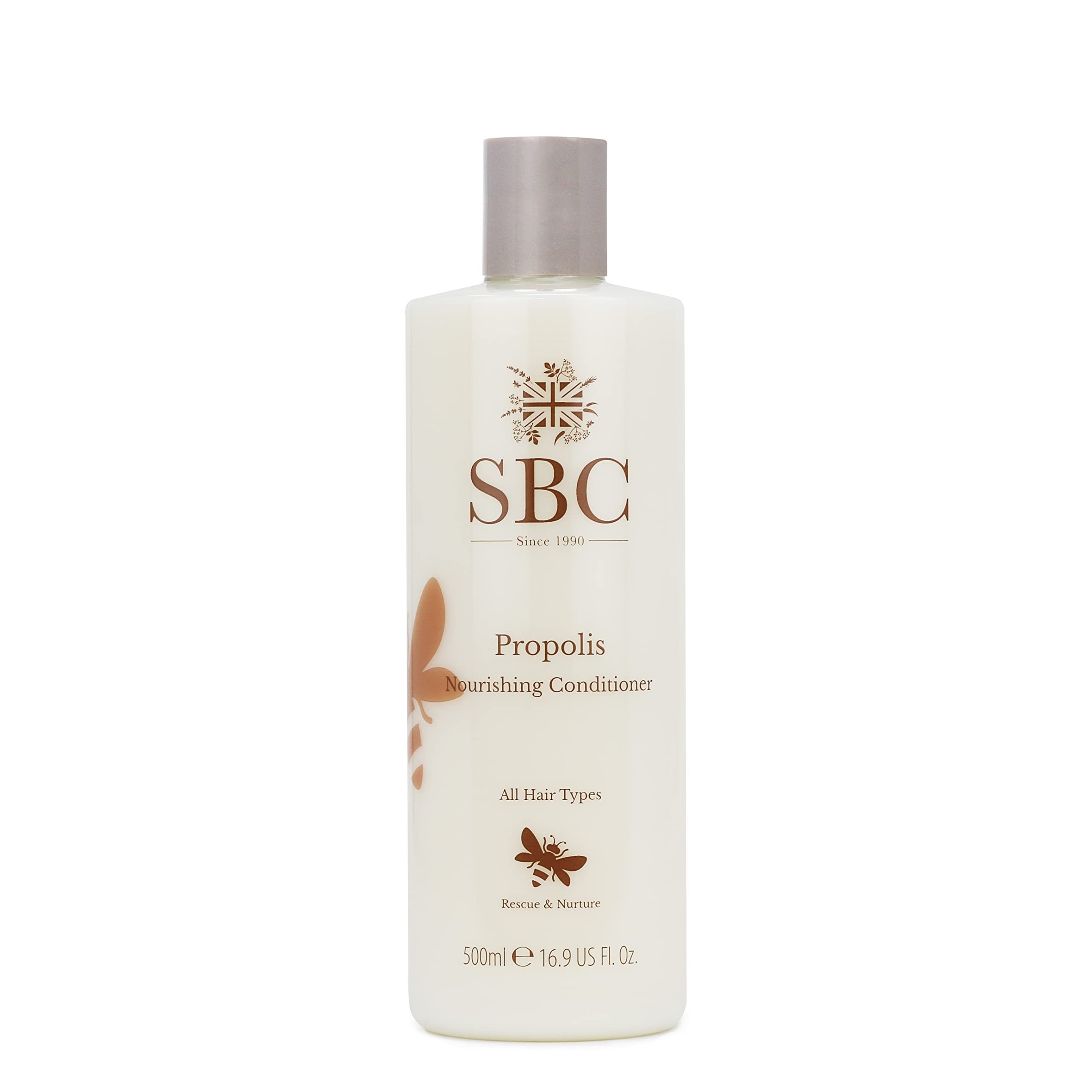 SBC Skincare Propolis Nourishing Conditioner - 500ml | Moisturising Propolis Conditioner For Irritated, Dry Or Itchy Scalp | Silicone And SLS Free