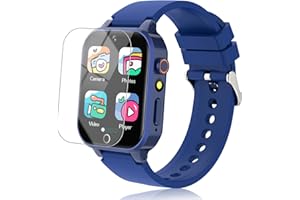 WISZODET Kids Smart Watch for Boys with 26 Puzzle Games HD Touchscreen Camera Music Player Flashlight Pedometer, Kids Toys Birthday Gifts for Boys Age 6-12 Boys Watches Ages 7-10 with Screen Protector