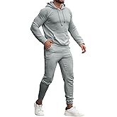 GINGTTO Mens Tracksuit 2 Piece Pullover Jogging Activewear Casual Sweatsuit Sets for Men