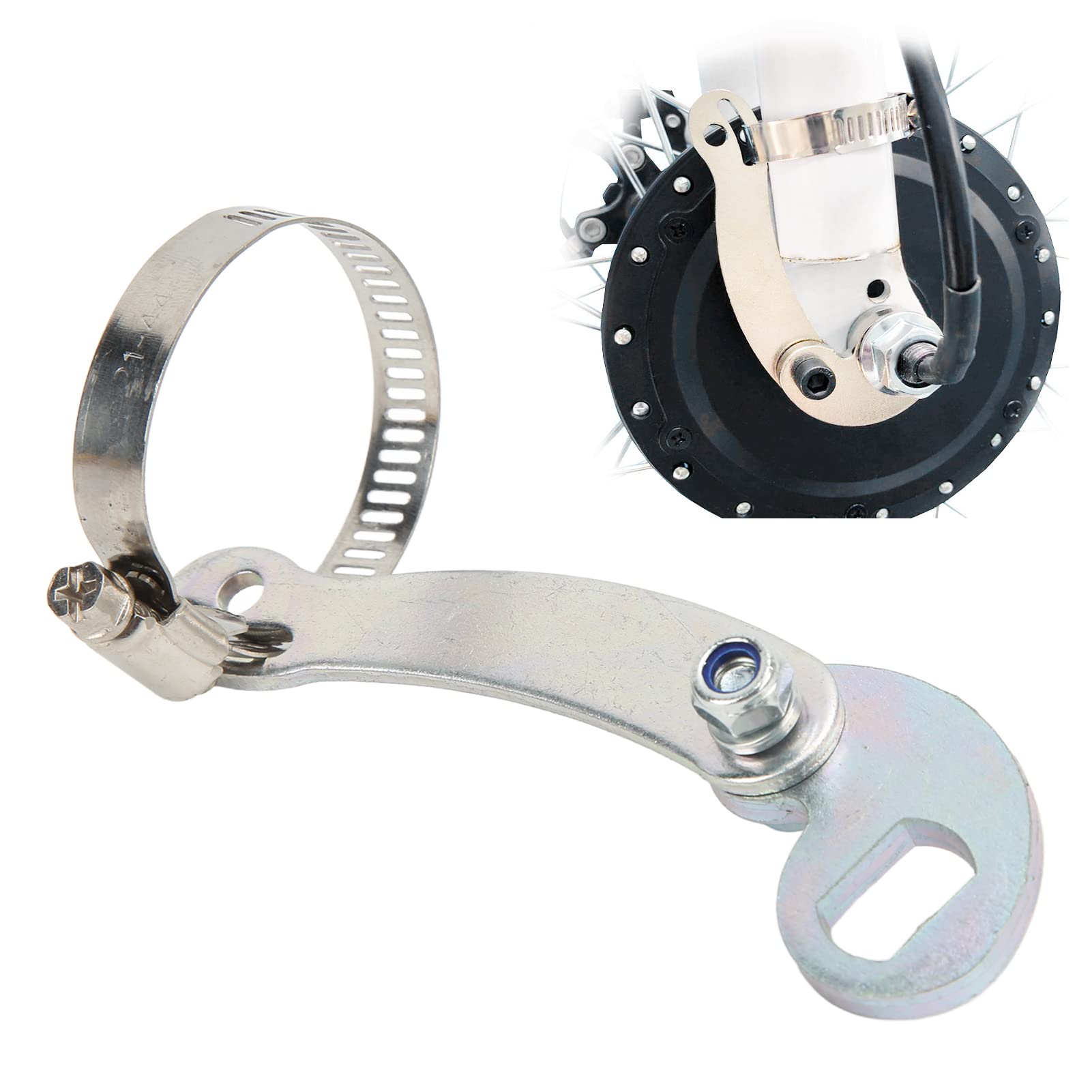 Uadme Torque Arm Set Electric Bicycle Torque Arm Universal Torque Arm Ebike Torque Arm Bicycle Dropout Amplifier Cycling Accessory for Electric Bicycle Front Rear E-Bike Motor Arm