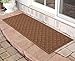 WaterHog Heavy Duty Runner Door Mat, 2' x 5', Made in USA, Durable & Skid-Resistant Entryway Mat, Water-Trapping, Indoor/Outdoor Decorative Floor Covering, Cordova Collection, Dark Brown