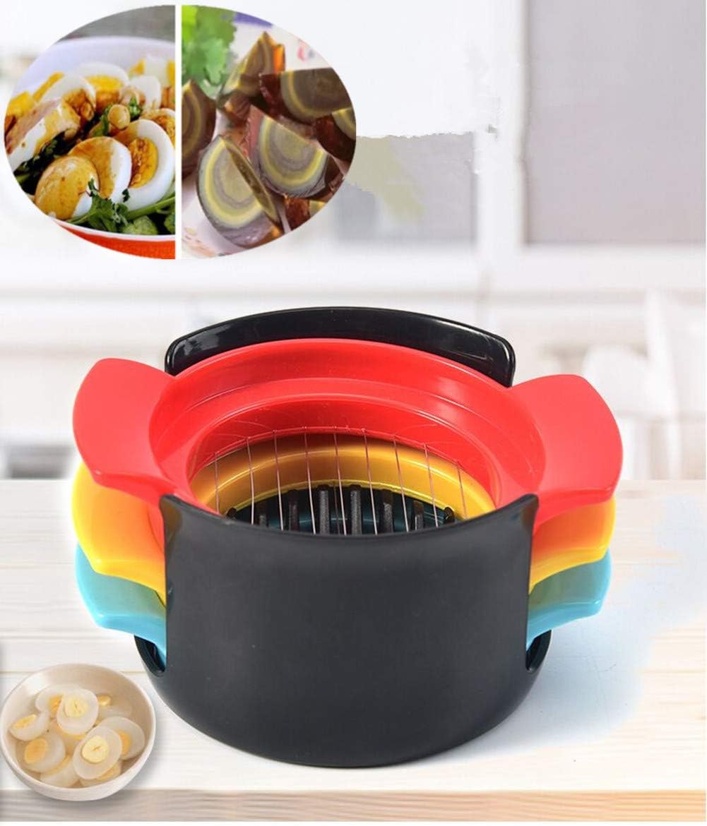 egg slicer for hard boiled eggs, Egg Slicer, Egg Cutter Heavy Duty Slicer for Strawberry Fruit Garnish Slicer, Stainless Steel Wire with 3 Slicing Styles Slicing widget