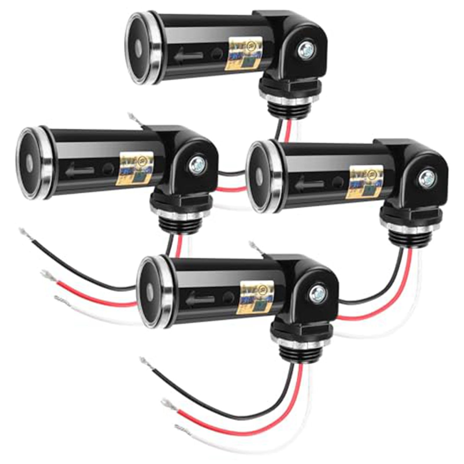 Photo 1 of 4-Pack, Dusk to Dawn/Day Night Sensor, Photoelectric Switch, Photo Cell Sensor, 110V/120V/220V/240V Input, UL Listed, IP65 Water-Resistant Photocell for Outdoor Light
