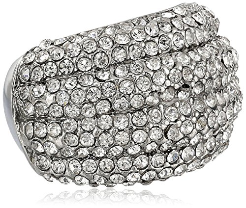 Crystal stretch adjustable ring