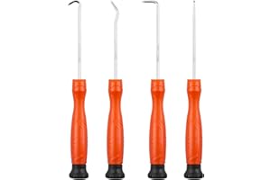 DIFFLIFE 4-Piece Pick and Hook Set, Car Auto Oil Seal/O-Ring Seal Gasket Pick Mini Hooks Puller Remover (4 Piece)