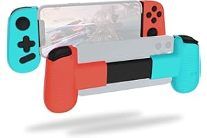 TUDIA Easy Snap On Hard Case Compatible with Backbone One Gaming Controller [for iOS Version Only], Snug Fit Protective Tough Case Anti-Scratch Extra Grip Cover [CASE ONLY] - Red/Blue