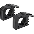 Pikioraz 2PCS Quick-Release Clamp Mount, Rubber Clamp Grip for 1-1/7'' - 1-3/7'' Diameter Tools and Equipment Used on Off-road vehicle, UTV, ATV, Van, Trucks, Boat, Train