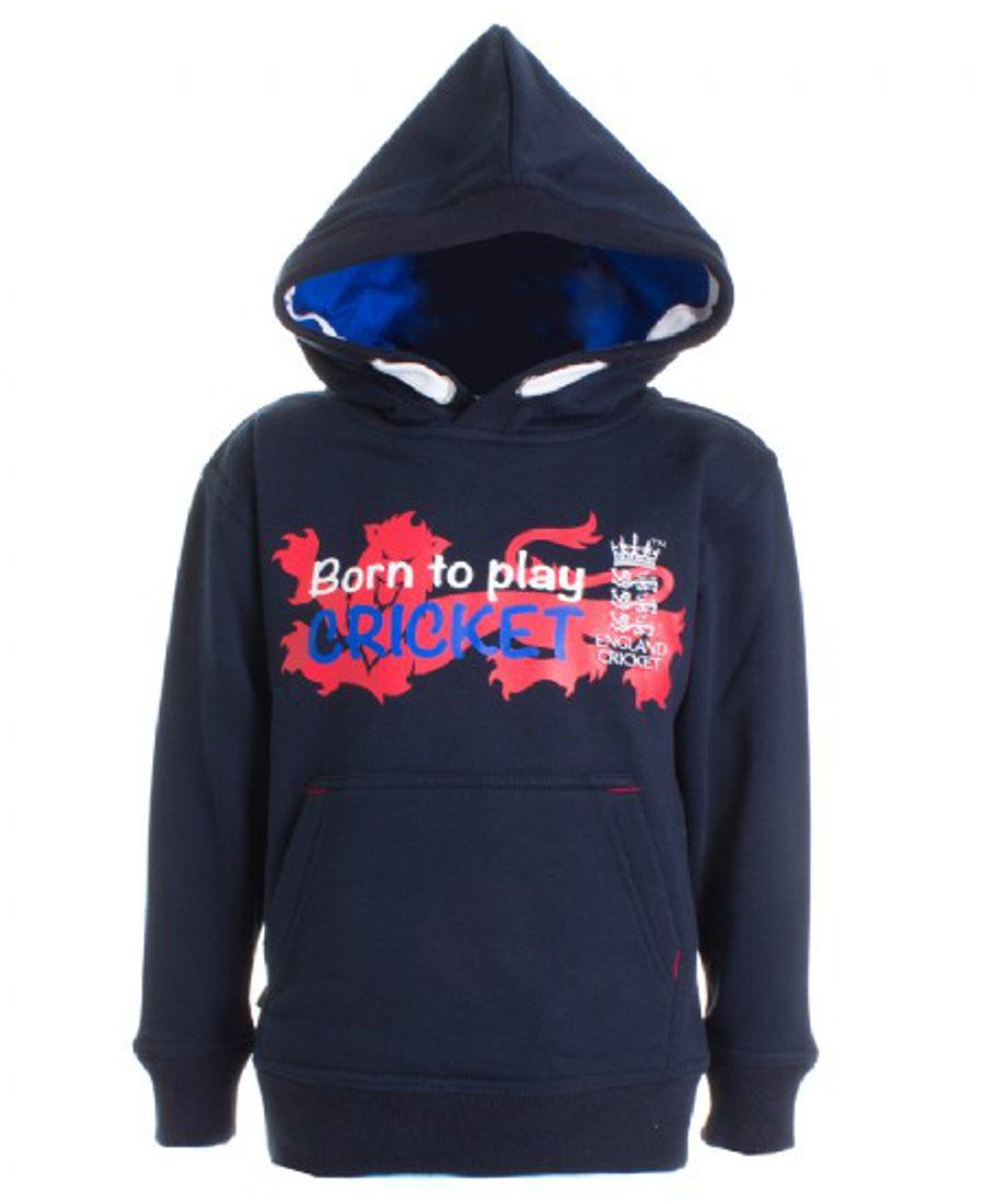 ECB England Cricket Kids Full Zip Hoodie Navy (12 years) Amazon.co