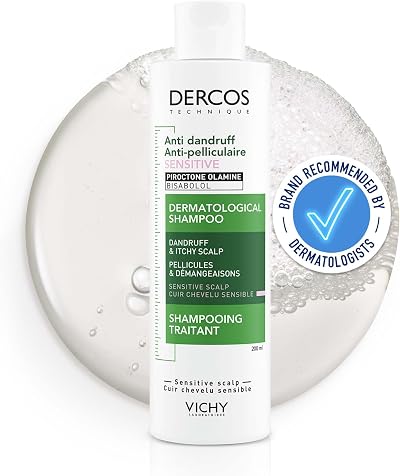 Vichy Dercos Anti-Dandruff Shampoo Sensitive Scalp Piroctone Olamine Salicylic